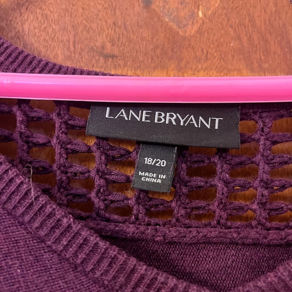 LAST CALL! Lane Bryant Deep Purple Knit Sweater. 18/20 - Picture 2 of 3